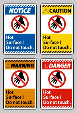 Sıcak Yüzey Beyaz Arkaplana Dokunma