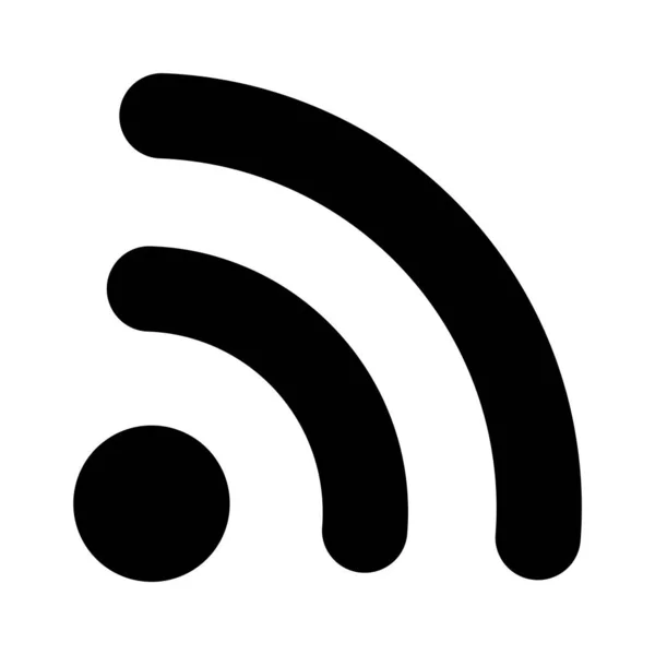 Símbolo Wifi Rede Sem Fios — Vetor de Stock
