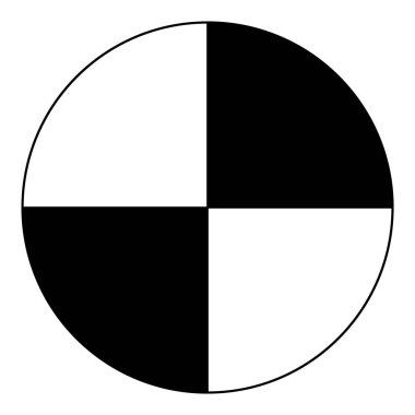 Beyaz Arkaplanda Yerçekimi Sembolü İşareti