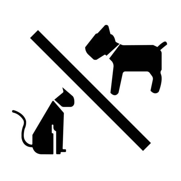 Admiten Mascotas Símbolo Sobre Fondo Blanco — Archivo Imágenes Vectoriales