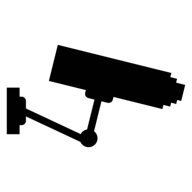 Güvenlik ikonu. CCTV kamerası..