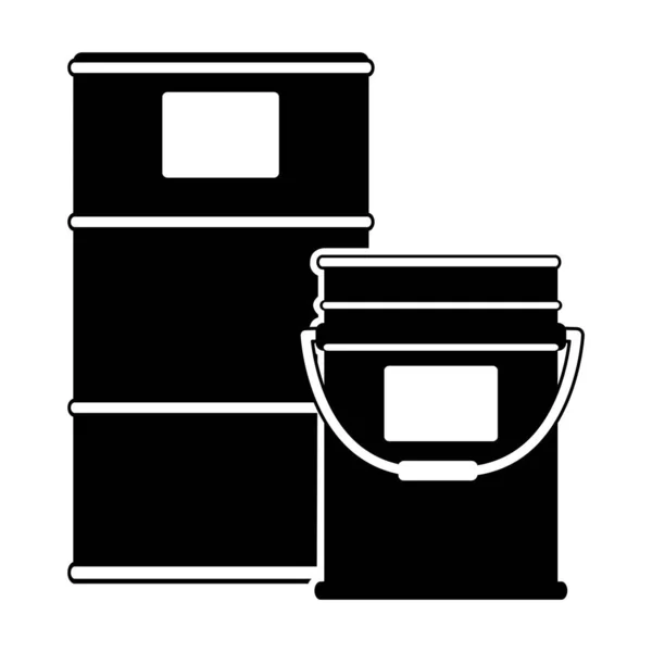 Paint Drum Area Symbol Isolate Auf Weißem Hintergrund Vektorillustration — Stockvektor