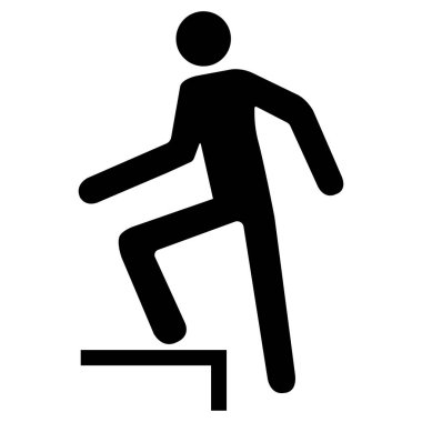 Beyaz Arkaplanda Yürüme Sembolü Yok