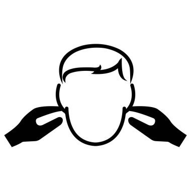 Beyaz Arkaplanda Gürültü Sembolü İşareti İzole EPS.10 Vektör Resimleri