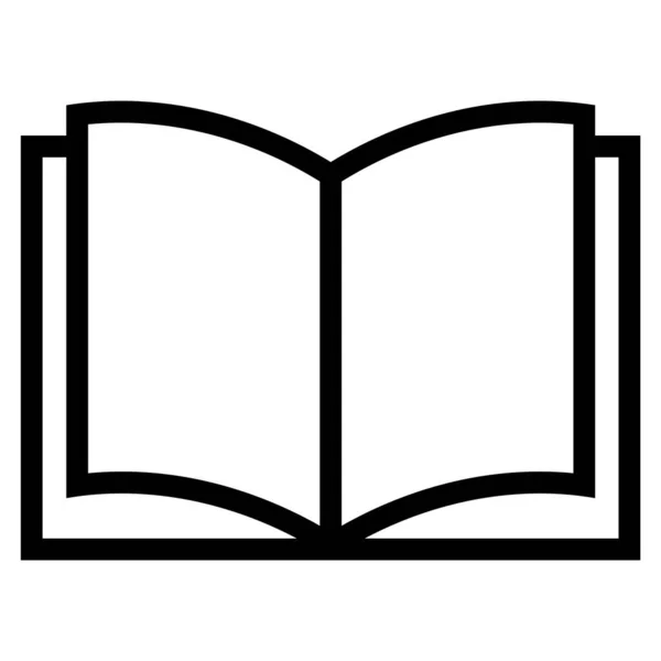 Leer Libro Iconos Signo Aislamiento Sobre Fondo Blanco Vector Ilustración — Archivo Imágenes Vectoriales