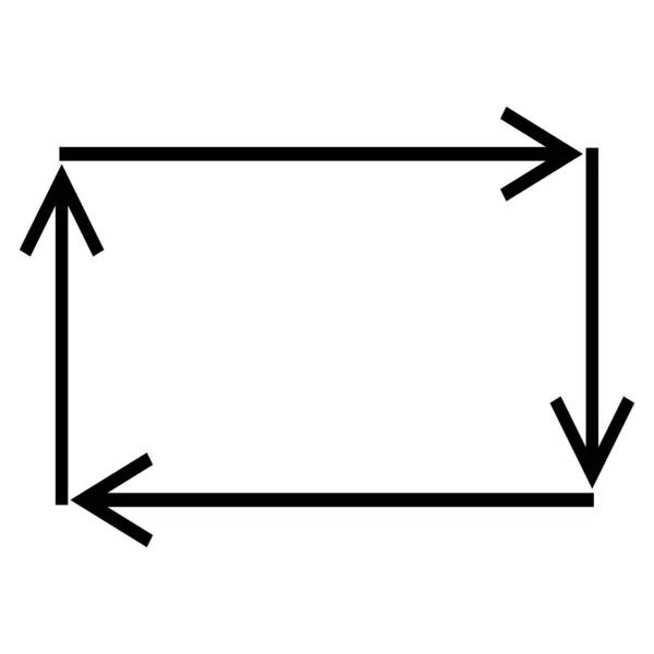 Signe Symbole Cycle Automatique Illustration Vectorielle Isoler Sur Étiquette Fond — Image vectorielle