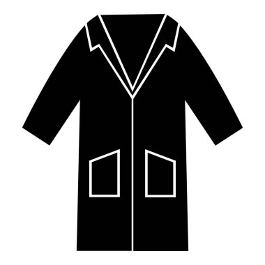 PPE Simgesi. Önlük Sembol İşareti İzole Ekle Beyaz Arkaplanda, Vektör Resimleme EPS.10