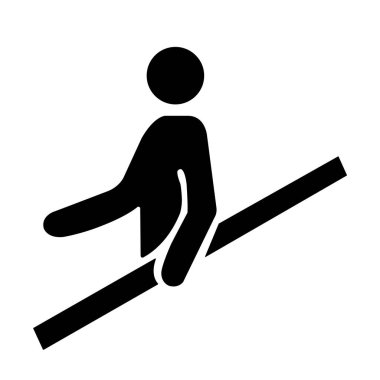 PPE Simgesi. Beyaz Arkaplanda Korkuluk Sembol İşaretini Kullan, Vektör Resimleme EPS.10