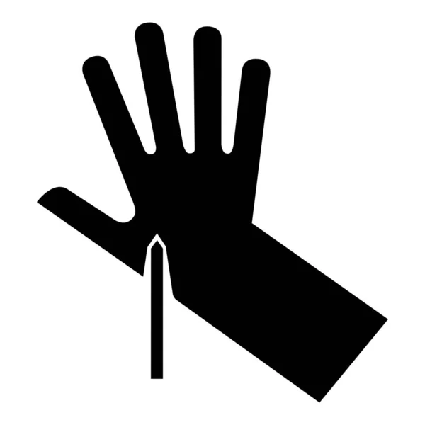 Scherp Point Symbool Sign Vector Illustratie Isoleren Witte Achtergrond Label — Stockvector