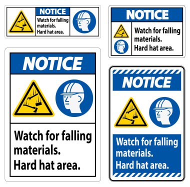 Düşen Malzemeler için İşaret İşareti İzleme Saati, Sert Şapka Alanı