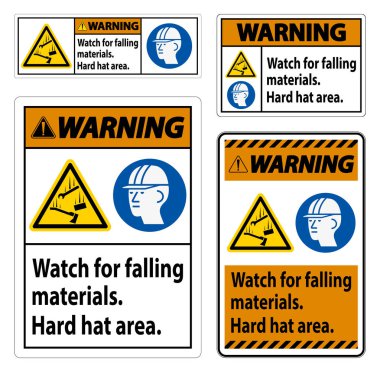 Düşen Malzemeler için Uyarı İşareti İzleme Saati, Sert Şapka Alanı