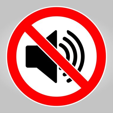 Gürültü yapmayın. Hoparlör yok Ses simgesi yok