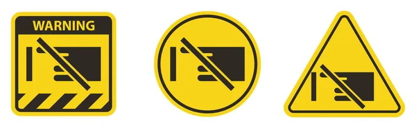 Warning Signs International Touch Symbol — Stock Vector