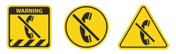 Symbole Utilisez Pas Téléphone — Image vectorielle