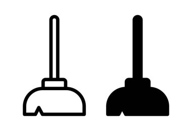 Siyah beyaz bir pompanın basit ve temiz tasarımı. Tesisat ve temizlikle ilgili projeler için ideal. Simgeler veya çizimler için mükemmel.