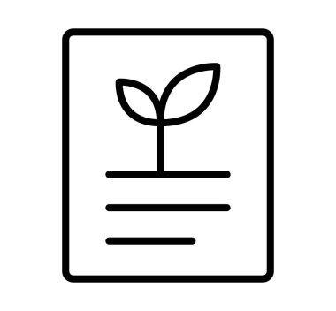 Basit ve modern bitki ikonu çevre dostu projeler için mükemmel. Temiz çizgiler ve minimalist tasarım büyümeyi ve doğanın güzelliğini yansıtıyor..