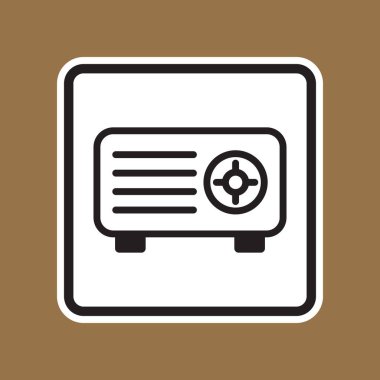 Bu illüstrasyon, minimal bir tasarımda şık bir ses aygıtını gösterir. Cesur renklerle, teknoloji ve müzik için etkili bir sembol görevi görür..