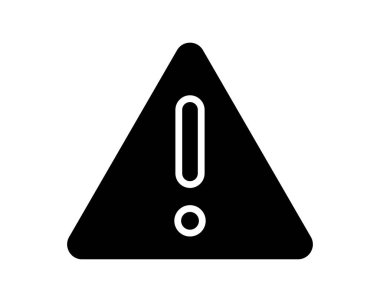 Bu resim üçgen şeklinde siyah bir uyarı işareti içeriyor. Açık bir ünlem işareti var. Potansiyel risklere karşı uyarı ve tetikte olmak anlamına geliyor..