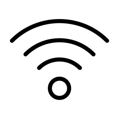Bu resim kablosuz bağlantıyı temsil eden basit bir Wi-Fi sembolünü içerir. Tasarım, teknolojiyle ilgili içerik için mükemmel olan modern teknoloji ve dijital iletişimi iletiyor..