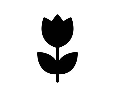 Basit ve zarif lale çiçeği simgesi. Minimalist sanat eserleri ve modern dekoratif temalar için mükemmel. Güzellik ve dinginliği çağrıştırıyor..
