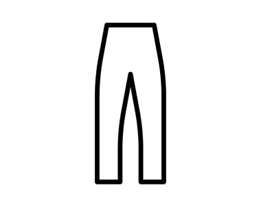 Moda tasarımı projeleri için uygun basit pantolonların minimalist çizgisi, grafiklere modern ve şık bir yaklaşım sergiliyor..