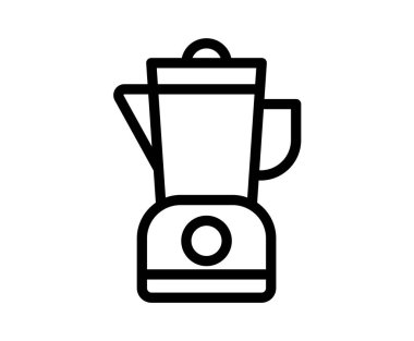 Bu modern çizgi sanat ikonu mutfak aletlerini sergilemek için mükemmel bir blender içeriyor. Aşçılık ve minimalist temalı tasarımlar için ideal.