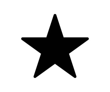 Bu siyah yıldız ikonu çeşitli yaratıcı projeler için minimalist bir tasarıma sahiptir. Logolar, grafikler ve modern çizimler için mükemmel..