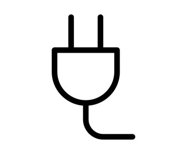 Bu minimalist elektrik prizi ikonu enerji bağlantısını ve güç kaynağını temsil ediyor. Basit tasarım işlevselliği ve modern estetiği vurgular, çeşitli uygulamalar için idealdir.