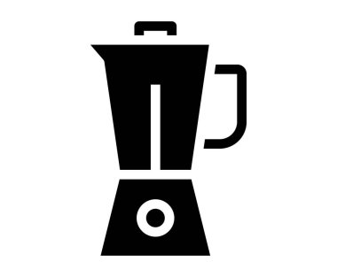 Basit bir mutfak mikseri silueti. Mutfak tasarımları için mükemmel. Yemek blogları, yemek tarifleri veya gıda ile ilgili projeler için ideal.