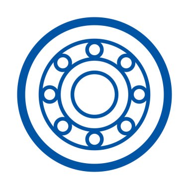 Bu resim, modern ve minimal stili gösteren, damgalama veya pazarlama amaçları için mükemmel, nokta elementleri ile basit mavi dairesel logo tasarımı içerir..