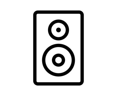 Ses ve müzikle ilgili tasarımlar için mükemmel bir minimalist çift yönlü konuşmacı ikonu, çeşitli yaratıcı projeler için ses sunumunda modern basitliği sergiliyor.