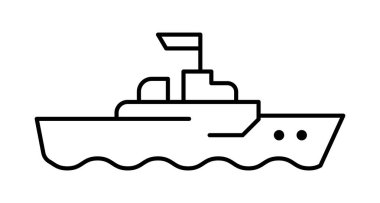 Bu basit sanat çizgisi çizimi, su üzerinde bayraklı bir tekne içeriyor. Seyahat, macera veya deniz teması için idealdir, bu tasarım temiz ve modern bir dokunuş ekler..