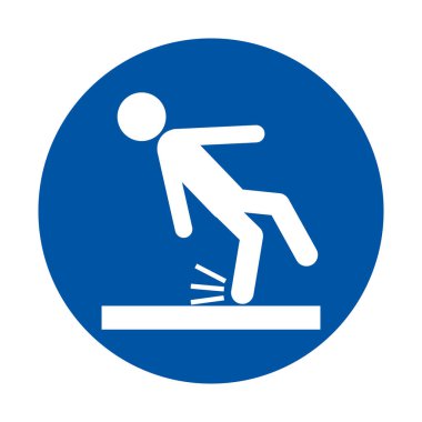 Bu resim, kaygan bir yüzeyi ve düşen bir insan simgesini gösteren bir uyarı işareti içeriyor. Güvenlik bilincini artırmak ve kazaları önlemek için tasarlanmıştır..