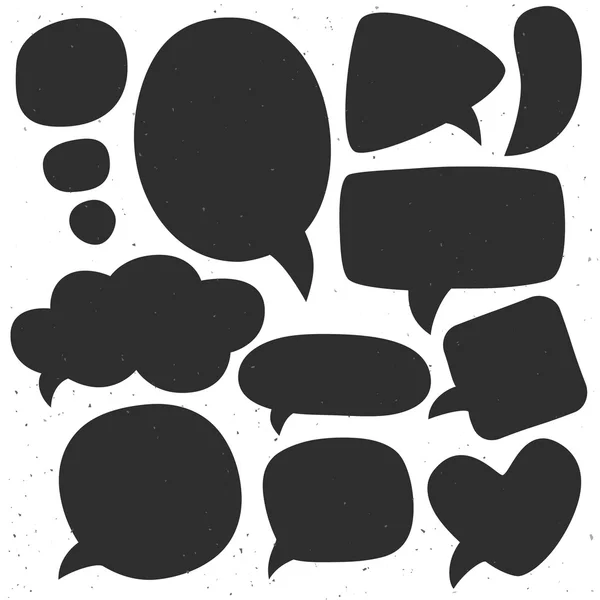 Vintage ink speech bubble composition — Stock Vector