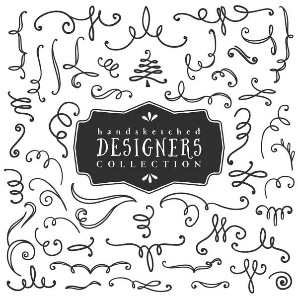 Dekoratif bukleler ve swirls.