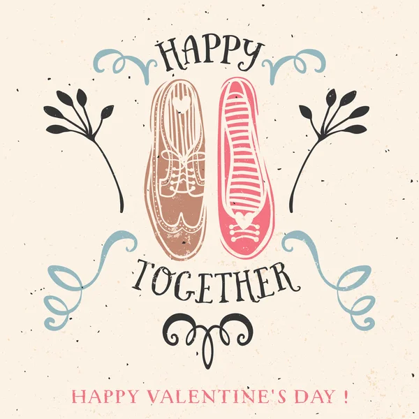 Valentine's day card — Stock Vector