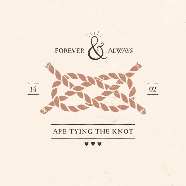 Carte d'invitation de mariage — Image vectorielle