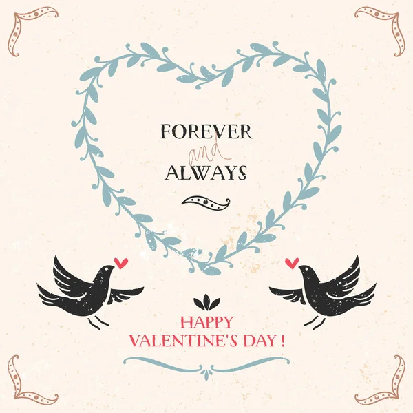 Valentine's day card — Stock Vector