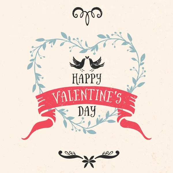 Valentine's day card — Stock Vector