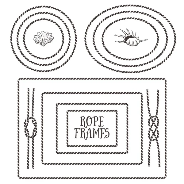 İp çerçeveler dekoratif elemanlar