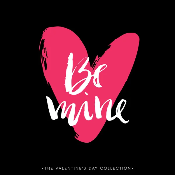 Mijne. Valentines day card. — Stockvector