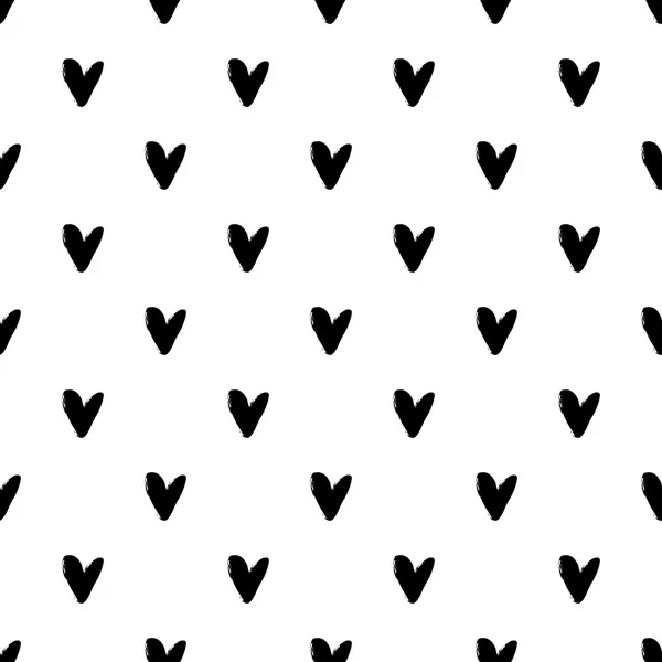 Hearts grunge seamless pattern Stock Illustration