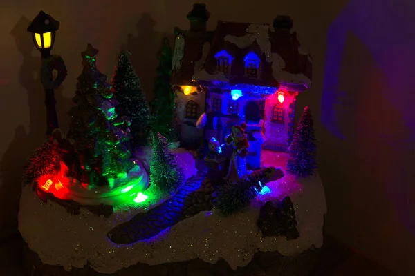 La représentation d'un Village du Père Noël — Photo