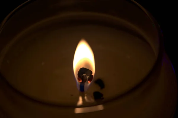 The flame of a candle. — Stock Photo, Image
