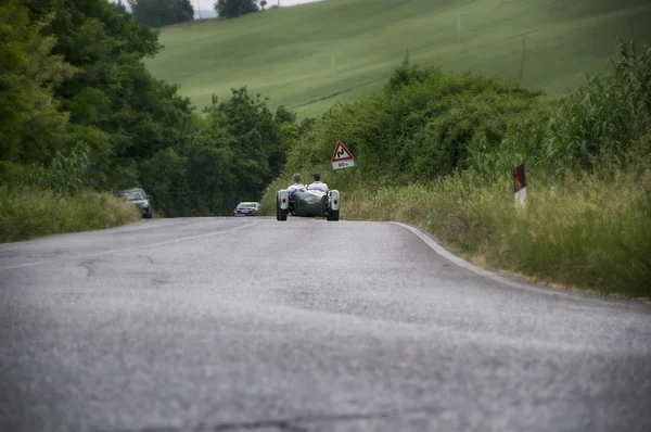 Race vintage car one thousand miles 2015 — Stock Photo, Image