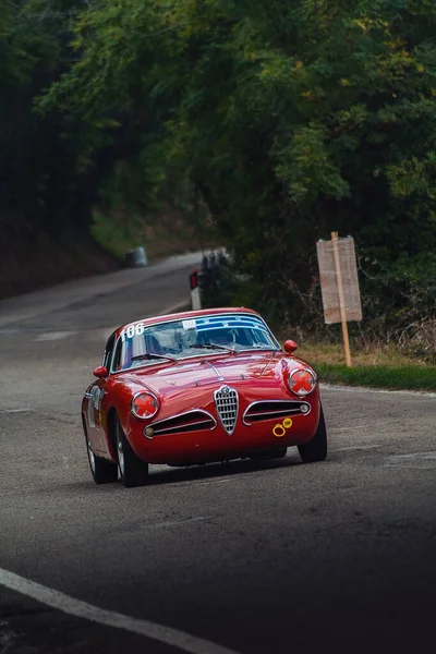 Pesaro Włochy Ott 2020 San Bartolo Park Vintage Car Alfa — Zdjęcie stockowe