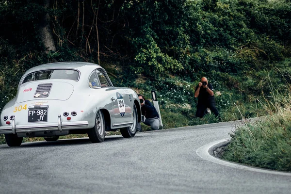 Cagli Itália Ott 2020 Porsche 356 1600 Coup 1956 Antigo — Fotografia de Stock