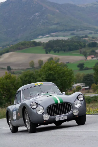 Cagli Italia Ott 2020 Zagato Fiat Berlinetta 1954 Mașină Curse — Fotografie, imagine de stoc