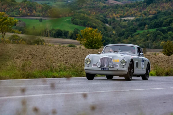 Cagli Włochy Ott 2020 Aston Martin 1950 Starym Samochodzie Wyścigowym — Zdjęcie stockowe
