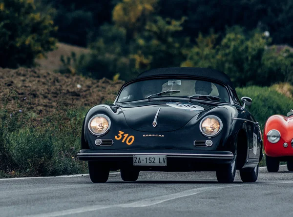 Cagli Italia Ott 2020 Porsche 356 Speedster Carrera 1500 1955 — Foto Stock
